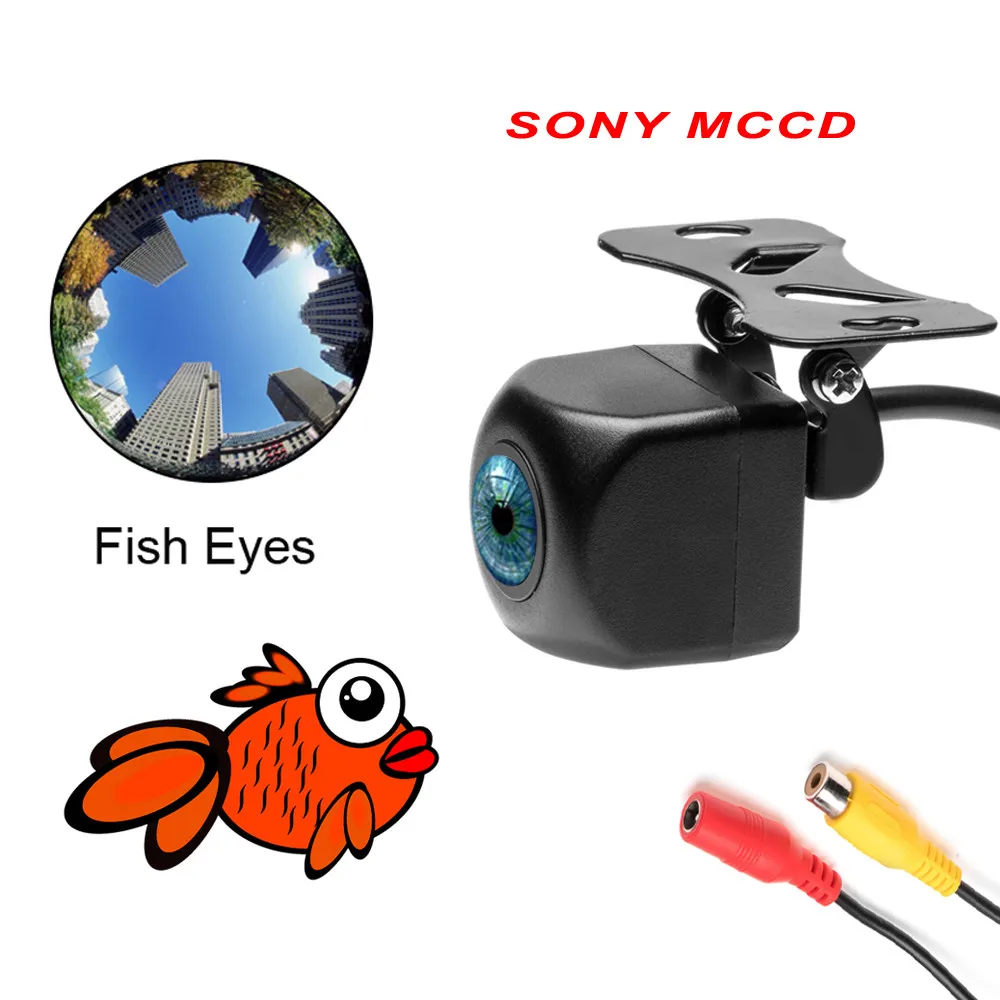 Podofo камера заднего вида Автомобильная SONY MCCD рыбий глаз IP68 Водонепроницаемая