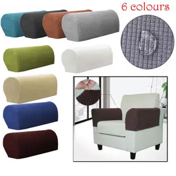 

Faroot Armrest Covers Stretchy 2 Piece Set Chair or Sofa Arm Protectors Stretch to Fit