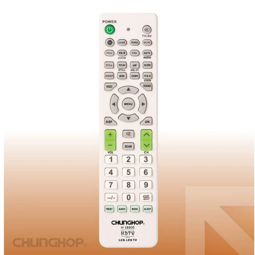 

Universal Remote Control For LG LCD LED HDTV 3DTV TV Television Sets for SAMSUNG For Skywort for sony Newest CHUNGHOP H-1880E