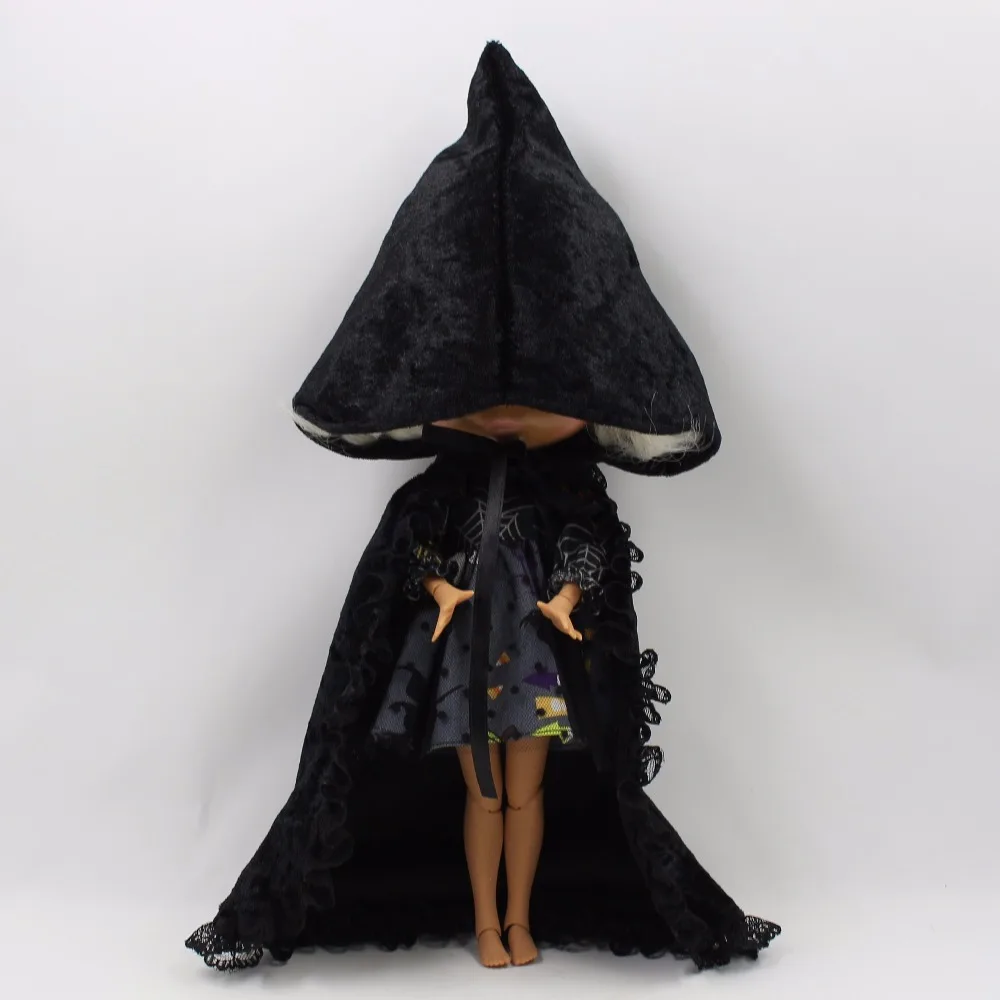 Blyth кукла ледяная личка тело Хэллоуин одежда маска плащ серый платье вампир