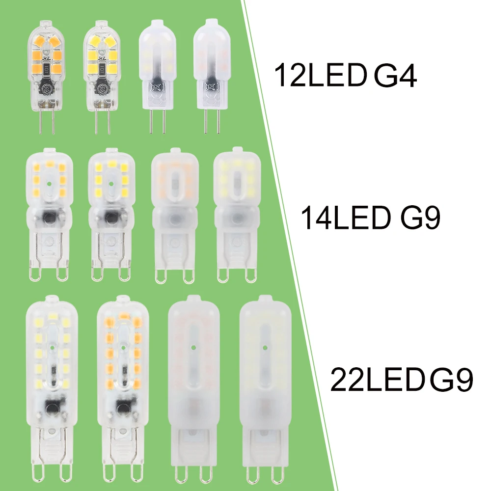 AC 220 V Мини G4 G9 светодиодный Светодиодная лампа SMD 2835 прожектор для Люстра Замена 30