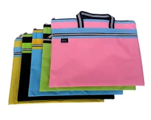 2017 new zipper Oxford cloth document file bag large sizes waterproof double layer holder computer folders filling products