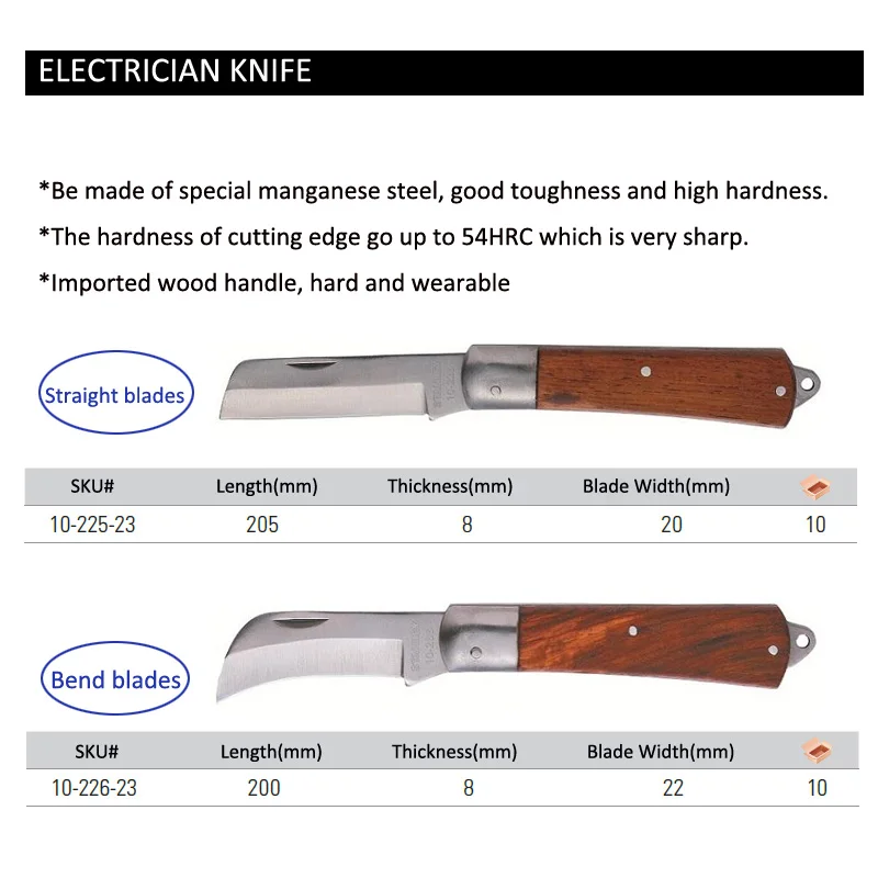 Стэнли 1 шт. классический электрик складной карманный нож с прямым или изогнутым лезвием для кабеля провода зачистки электрические инструменты