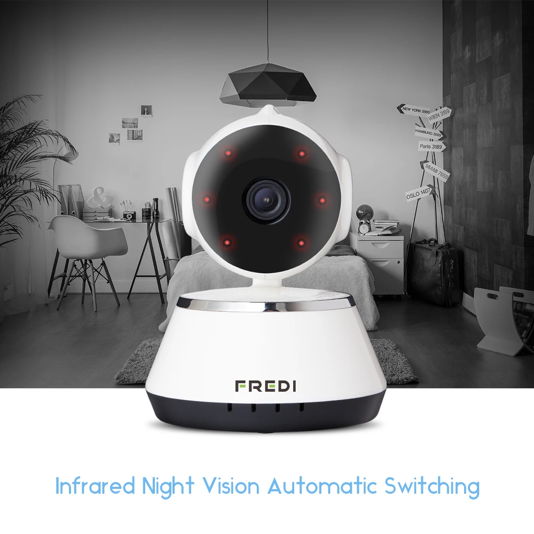 FREDI 1080 P/720 P домашняя IP камера безопасности двухсторонняя аудио беспроводная камера WiFi камера видеонаблюдения CCTV камера ночного видения