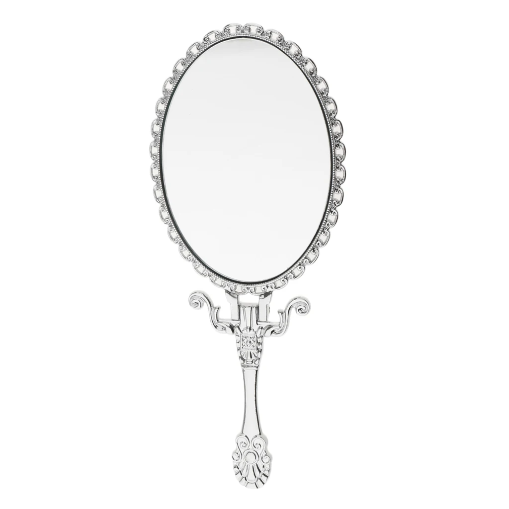 Small Size Classic Retro Vintage Foldable Makeup Hand/Table Mirror Decorative Mirror Handbag Cosmetic Mirror