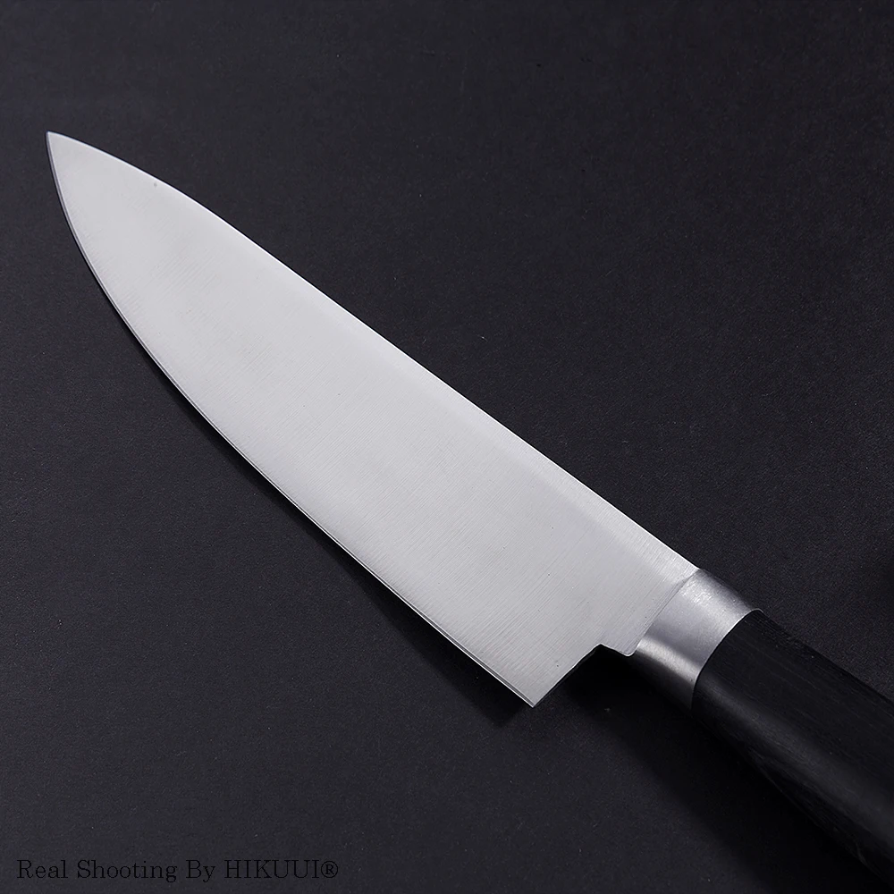 Sharp 5Cr15MoV углеродистая нержавеющая сталь, кухонный нож, японские поварские ножи, нож для мяса, рыбы, овощей, деревянная ручка, стандартный размер