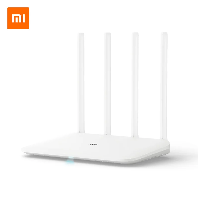 Xiao mi роутер 4 mi Wifi ретранслятор 2,4G 5GHz 1167Mbps оптоволоконный полный гигабитный смарт-маршрутизатор 128MB mi Net быстрое подключение приложения - Цвет: Белый