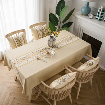 

Table Cloth Fashion Country Style Table Runner Rectangle Waterproof Table Cover Tablecloth Home Kitchen Decoration Tablecloth