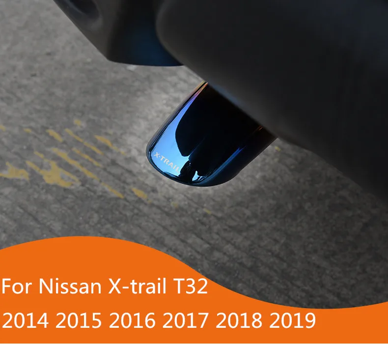 

Car Muffler Exterior End Pipe Dedicate Outlet Steel Exhaust Tip Tail 1pcs For Nissan X-Trail XTrail T32/Rogue 2014-2018 2019