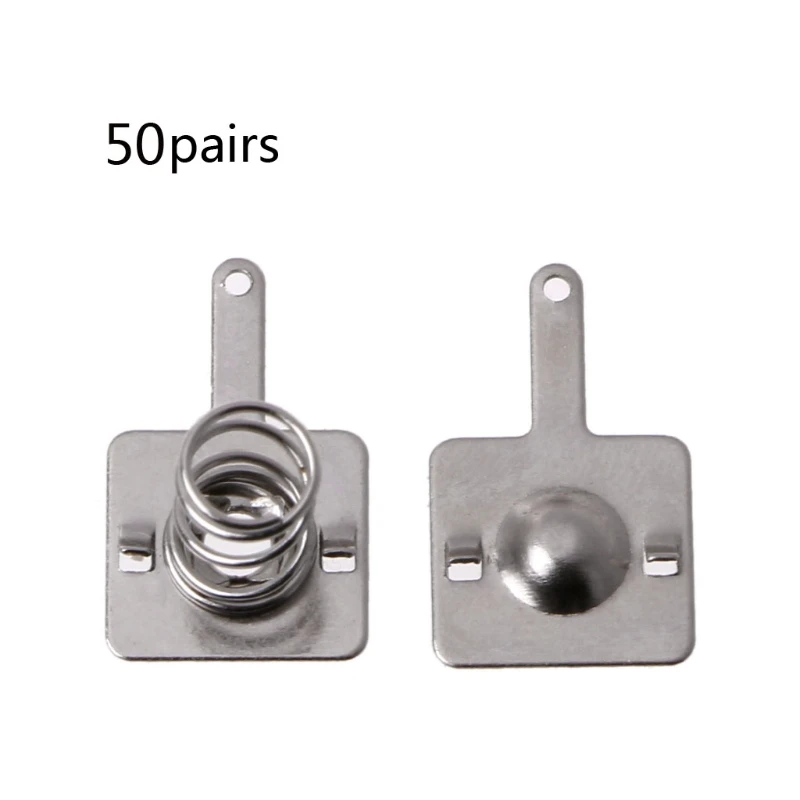 50 Pairs Metal Battery Spring Plate Set for AA AAA Positive Negative Contact 50 Pairs Metal Battery Spring Plate Set for AA AAA Positive Negative Contact
