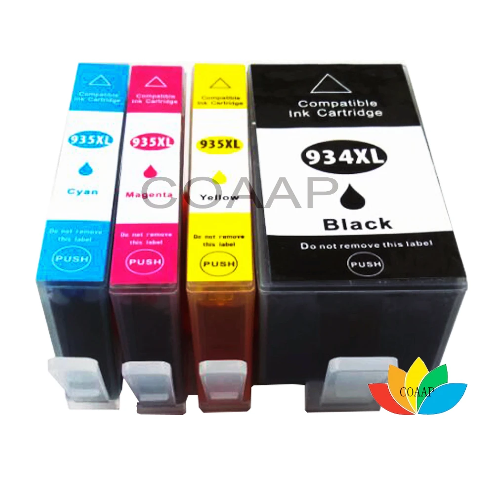 4 упаковки совместимых чернил для принтера 934 935 XL 934XL 935XL чернильные картриджи HP
