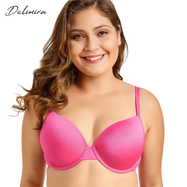 Special Offers Delimira Women's New PLus Size Full Coverage Underwire T-Shirt Bra Special Offers Delimira Women's New PLus Size Full Coverage Underwire T-Shirt Bra