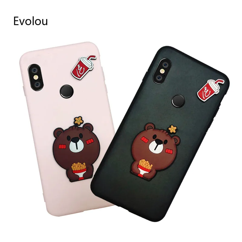 DIY 3D милый медведь чехол для Xiaomi Redmi K20 Pro Мягкий силиконовый Note 7 S2 5 Plus 6 конфетный