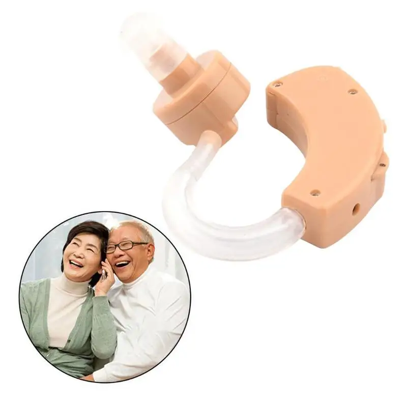 

1 Set Ear Hearing Aid Mini Device Volume Adjustable Sound Voice Amplifier Enhancement Hear Clear for the Elder Deaf Aids Care