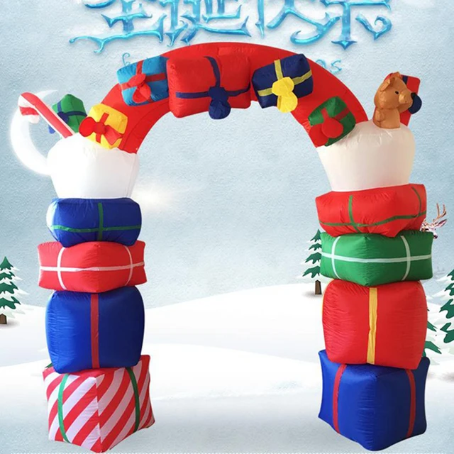 free shipping 24m huge inflatable christmas decorations inflatable santa claus arch led lighted garden yard - Huge Inflatable Christmas Decorations free shipping 24m huge inflatable christmas decorations inflatable santa claus arch led lighted garden yard - Huge Inflatable Christmas Decorations