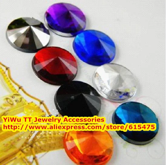 

10,000pcs/Bag 6mm Flat Back Round Acrylic rhinestones Point Face,Acrylic Plastic 3D Nail Art / Garment Rhinestone