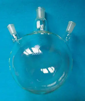 

5000ml,24/40,3-Necks,Round Bottom Glass Flask,5L,Three Necks,lab Reaction Bottle