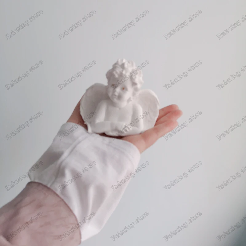 3D Силиконовая форма с изображением ангела большого размера милый ангел детский