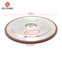 150mm Diamond Grinding Wheel Grinding Disc Saw Blade PH 150 Grain Mill Sharpening Grinding Wheel Rotary Abrasive Tools R1.5 pcd pcbn cutting tools ceramic binder diamond grinding wheel 600 150mm