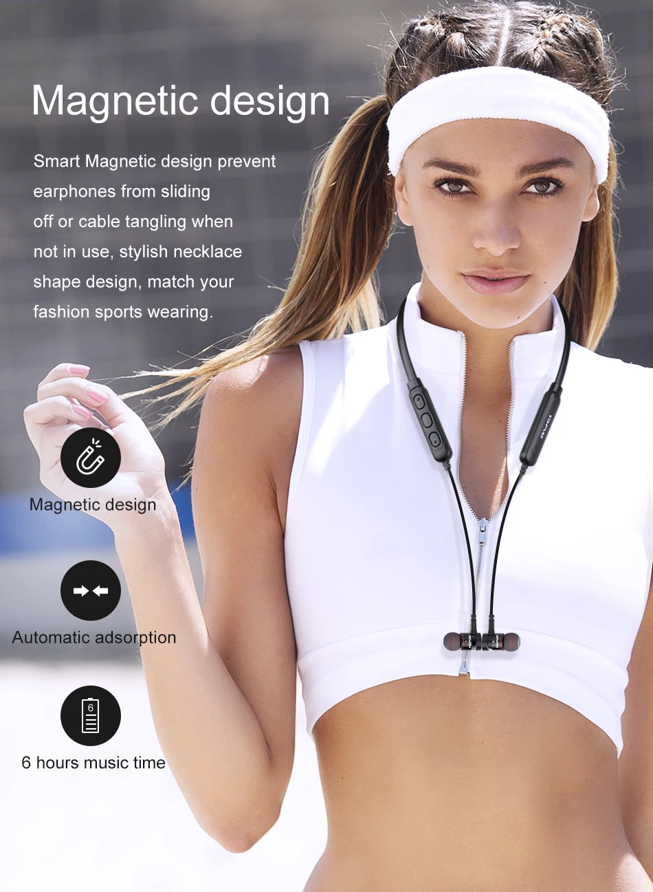 AWEI G10BL Bluetooth наушники беспроводные наушники 3D стерео спортивные наушники с микрофоном гарнитура Fone de ouvido для iPhone samsung