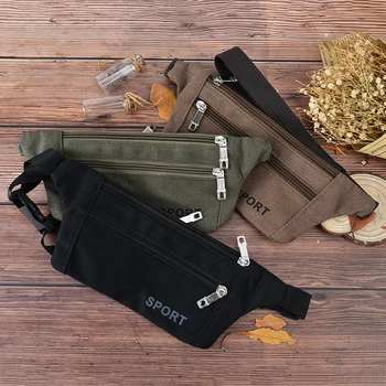 

1PC Pack Men Women Belt For Wallets Phone Large Capacity Running Waist Pack Portable Fashion Oxford Waist Bag