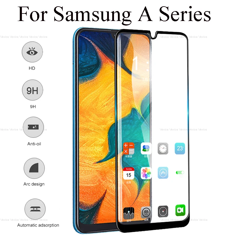 Закаленное стекло для Samsung Galaxy A50 A40 A30 A70 защитная пленка экрана Samsun Galax Gelaksi A 50 40 30