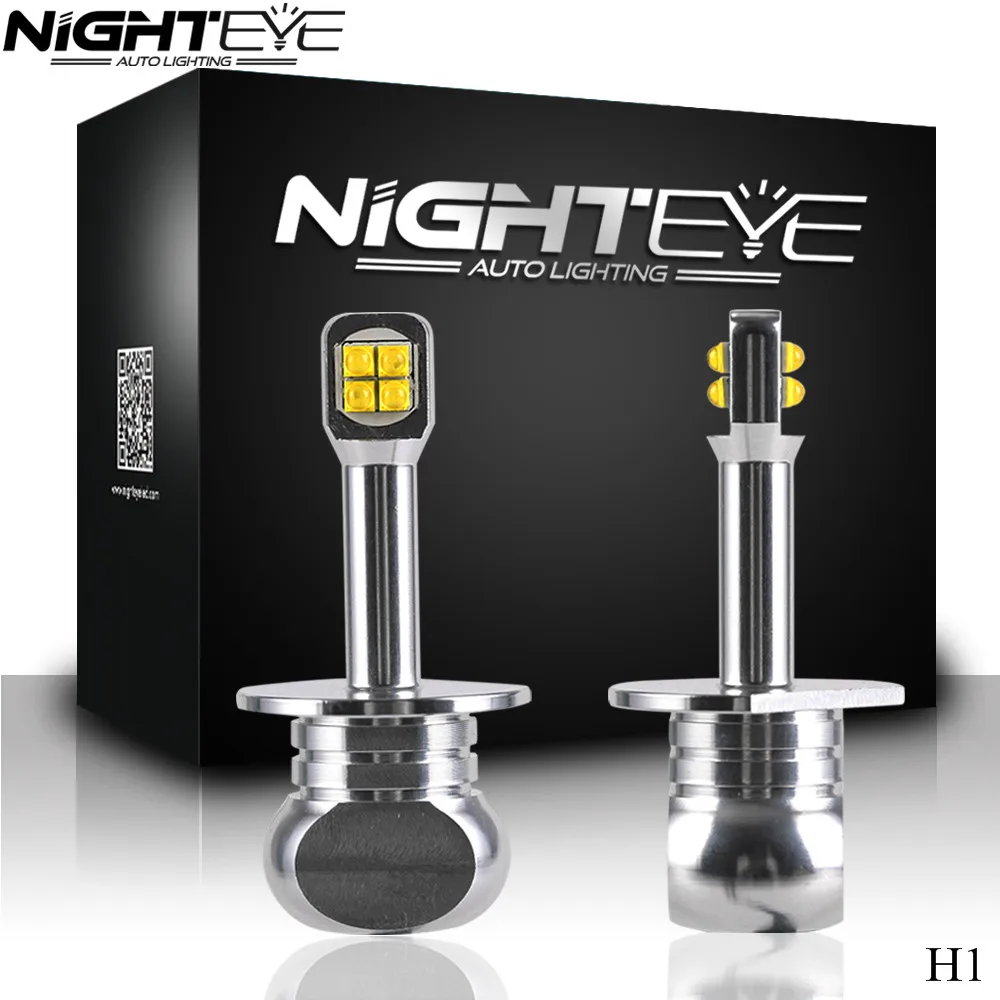 NIGHTEYE 2Pcs 80W LED Work Light 12V IP68 Spot/Flood Fog Light Off Road