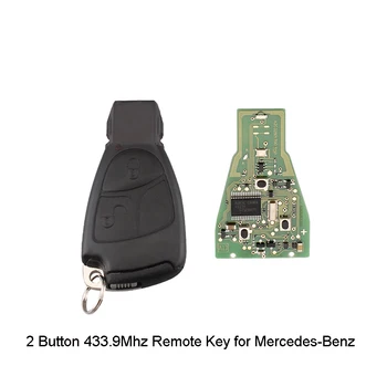 

New 2 Button Complete Remote Key For Mercedes Benz C E ML Class 1999-2010 car-styling 433.9Mhz Car Key with Blade No Logo