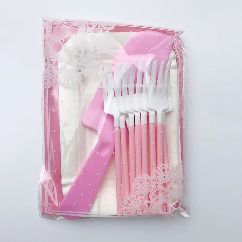 Одноразовый набор тарелок для торта 21 шт./компл.|cake supplies|tableware setfavors shower |