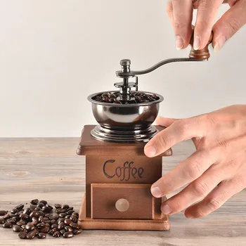 

Economical Coffee Spice Grinder Hand Grinding Machine Handle Crank Roller Drive Grain Burr Mill Tools ds99