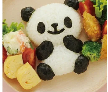 Печенье рис хлебный Сэндвич Тост удар рисовый шар улыбающаяся форма для онигири набор «сделай сам» инструмент индивидуальная форма панды