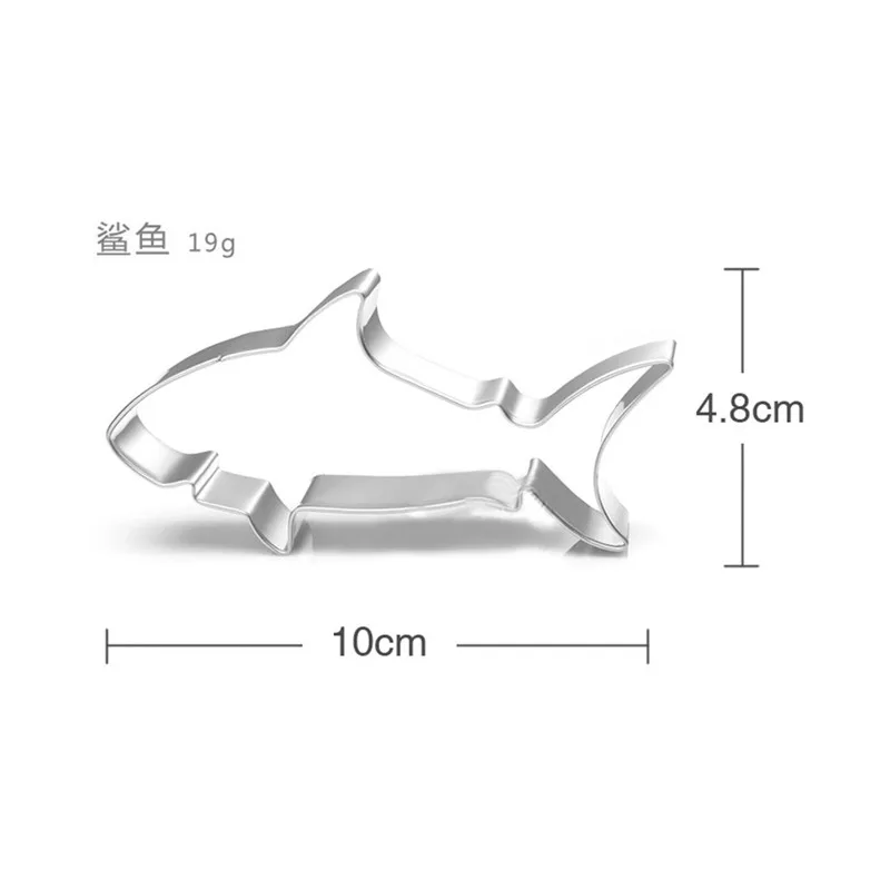 

Summer Ocean Baking Mold for Stainless Steel Baking Accessories Shark Mold Decoration Baking Tools New 2019