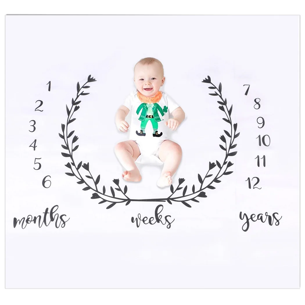 

Creative Baby Photo Blanket Monthly Designed Infant Photo Blanket Photo Prop Blanket Photography Background For Infant Baby