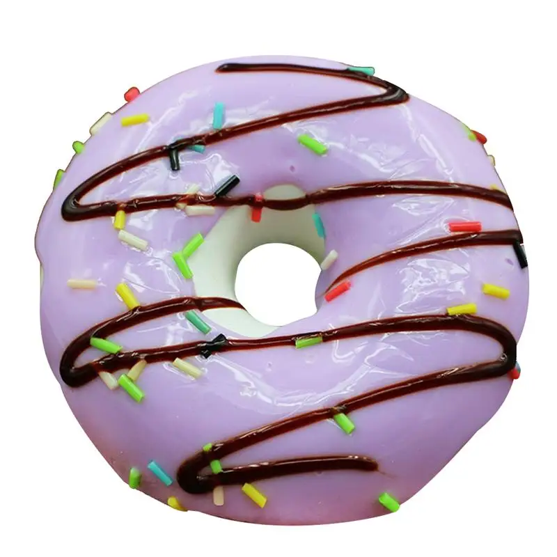 Имитация пончиков искусственный реалистичный поддельные пончики модель еда пончики кухня реквизит для фотосъемки украшения(фиолетовый