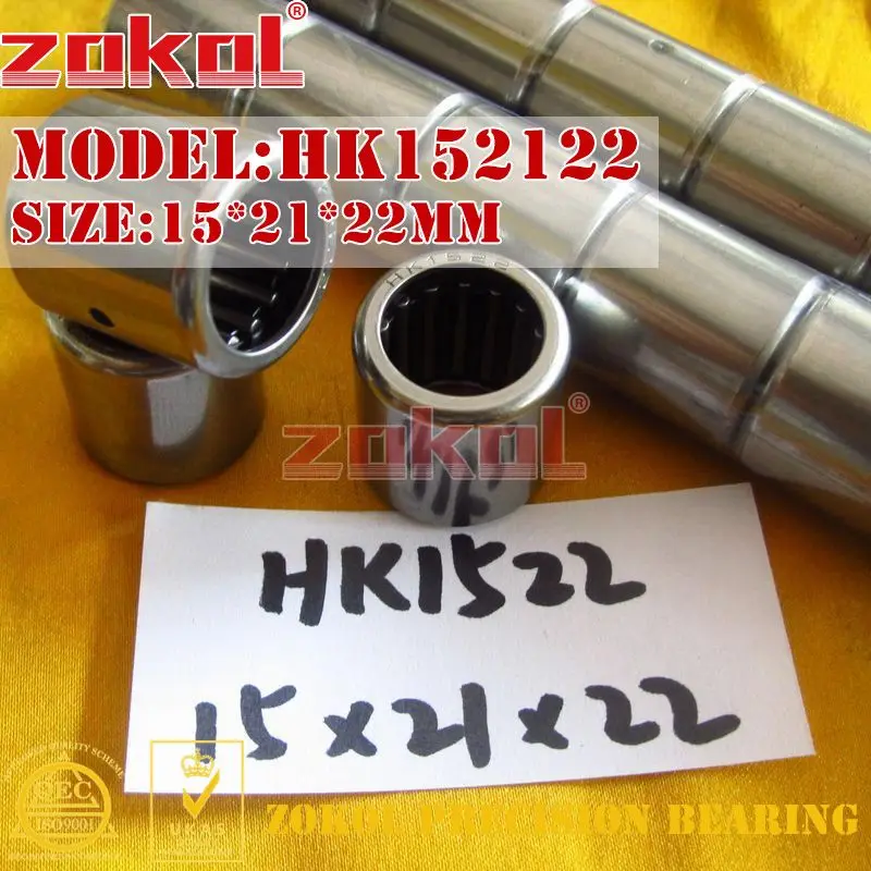 HK152122(HK1522) Подшипник zokol HK1512 HK1514 HK1516 HK1522 TA1512 игольчатый роликоподшипник плавающего 15*21*12/14/16/22 мм - Цвет: HK152122(HK1522)