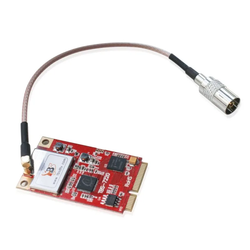 TBS7220 DVB-T2/T/C ТВ тюнер мини PCIe карта телевизионный ресивер