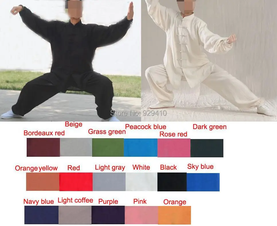 customize great linen tai chi suits taoist kung fu martial arts robes shaolin Tai chi uniforms