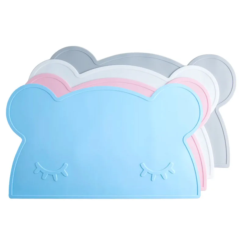 Portable Placemat Lovely Bear Kids Baby Heat Resistant Pad Coaster Table Decor | Дом и сад