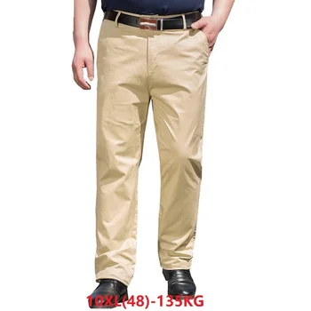 

loose large size men pants Trousers 9XL 10XL Stretch Elasticity big sale 7XL 8XL men classic 44 46 48 khaki casual office pants