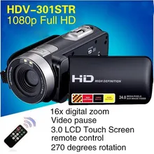 Ночного Видения Видеомагнитофон Видеокамера Полный HD1080P Видеокамера Профессионального 270D Вращения 24MP 3.0 ”HD Цифровая Видеокамера