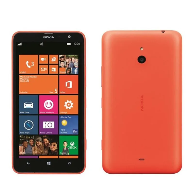 Nokia Lumia 1320,, разблокированные сотовые телефоны, два ядра, 6,0 дюймов, сенсорный экран, 5Мп камера, 3400 мАч, 8 Гб rom, 1 ГБ ram