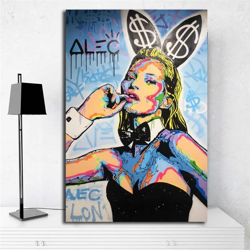 

Monopolyingly Kate Moss Playboyes Icon 2018 Canvas Poster Painting Wall Art HD Picture Print Modern Home Decoration Framework