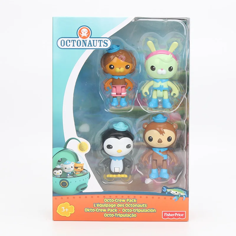 4 шт./компл. 7 см Octonauts Экипаж пакет песо шеллингтон настройки Даши ПВХ фигурка героя комплект Octonauts капитан барнаклс модель куклы игрушка