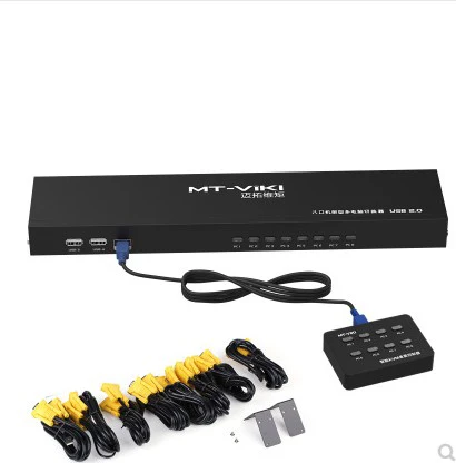 

MT-801UK-L KVM switch 8-port manual multi-computer switcher cabinet type eight in one out