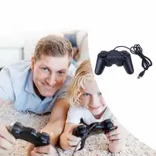 1pc Universal Wired USB Game Controller Dual Vibration Gamepad with USB Cable for PC Gaming