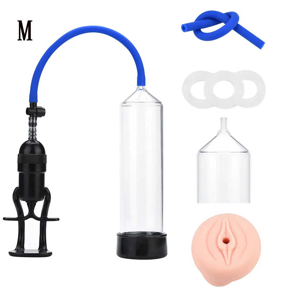 

Penis Pump Enlarge Vacuum Pump Men's Booster Male Extender Sex Delay Device Sucking Machine bomba peniana gift #0709