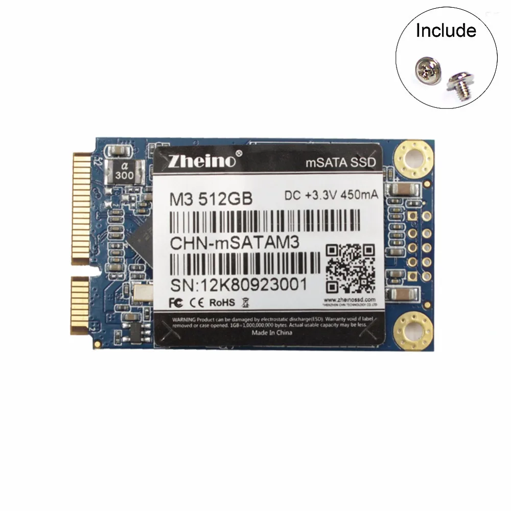 

Zheino msata SSD M3-512GB Internal Solid State Hard Drives For Laptop PC