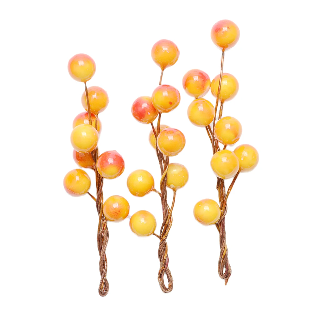 3pcs Fashion Berry Holly Hairpins Bridal Bridesmaid Hair Sticks Wedding Party Hair Decorations Photo Prop