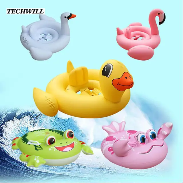 Special Offers Cute Flamingo Frog Inflatable Ring Kids Bathing Circle Animal Swimming Circle Swimming Pool Accessories For 1- 6 Years Old Baby
