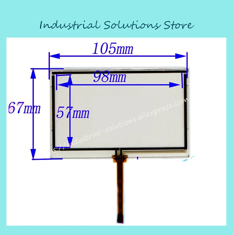 4.3 Touch Screen Glass G95 Touch Screen 105mm*67mm MP5 New